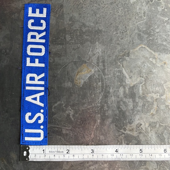 U.S. AIR FORCE blue tape patch, vintage - Picture 8 of 9